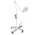 Ellie & Ruby 5x Magnifying Floor Lamp - Glass Lens Light and Wheeled Stand White V238-SUPDZ-32555753832528