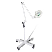 Ellie & Ruby 5x Magnifying Floor Lamp - Glass Lens Light and Wheeled Stand White V238-SUPDZ-32555753832528