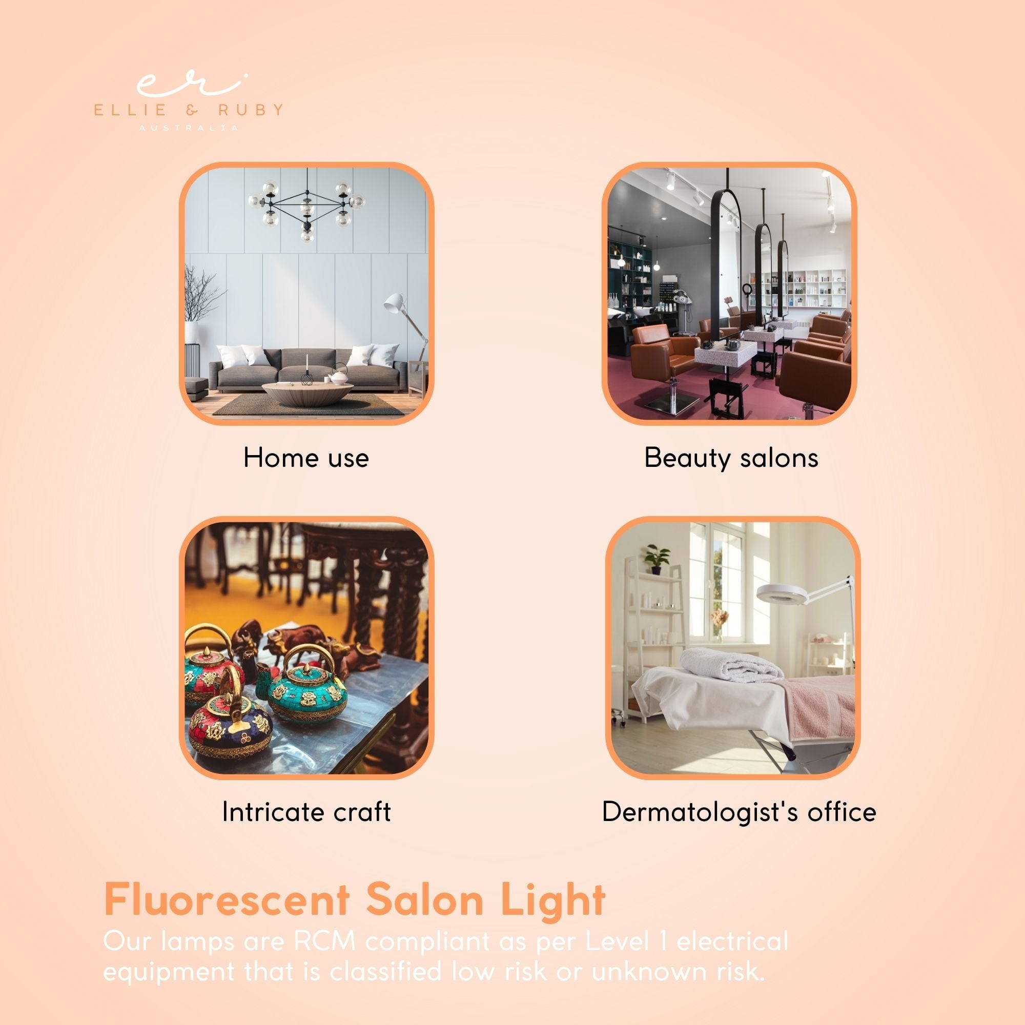 Ellie & Ruby 5x Magnifying Floor Lamp - Glass Lens Light and Wheeled Stand White V238-SUPDZ-32555753832528
