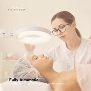 Ellie & Ruby 5x Magnifying Floor Lamp - Glass Lens Light and Wheeled Stand White V238-SUPDZ-32555753832528