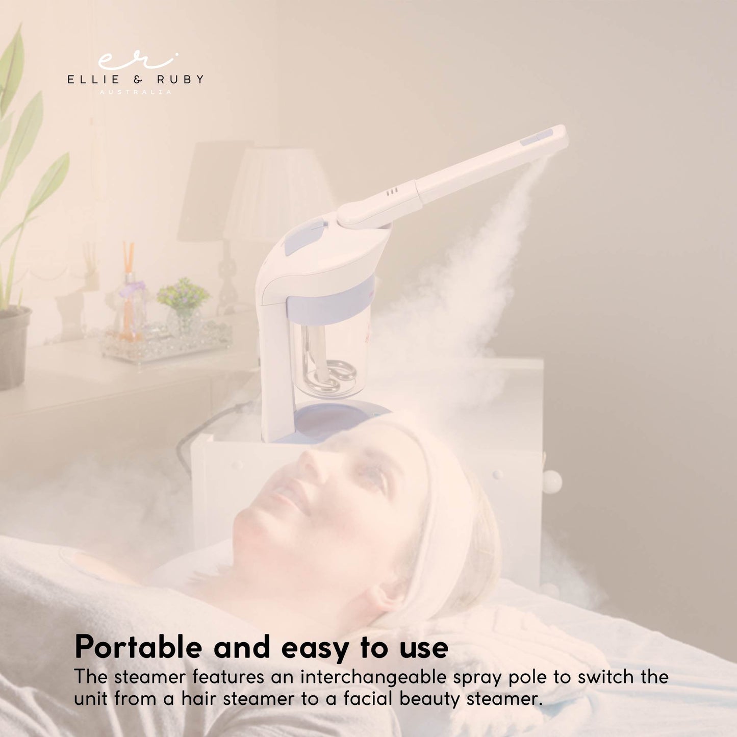 Ellie & Ruby 2-in-1 Facial Hair Steamer Ozone Steam Machine Portable Tabletop V238-SUPDZ-32558070071376