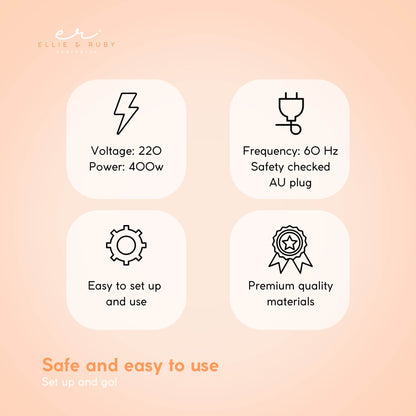 Ellie & Ruby 2-in-1 Facial Hair Steamer Ozone Steam Machine Portable Tabletop V238-SUPDZ-32558070071376