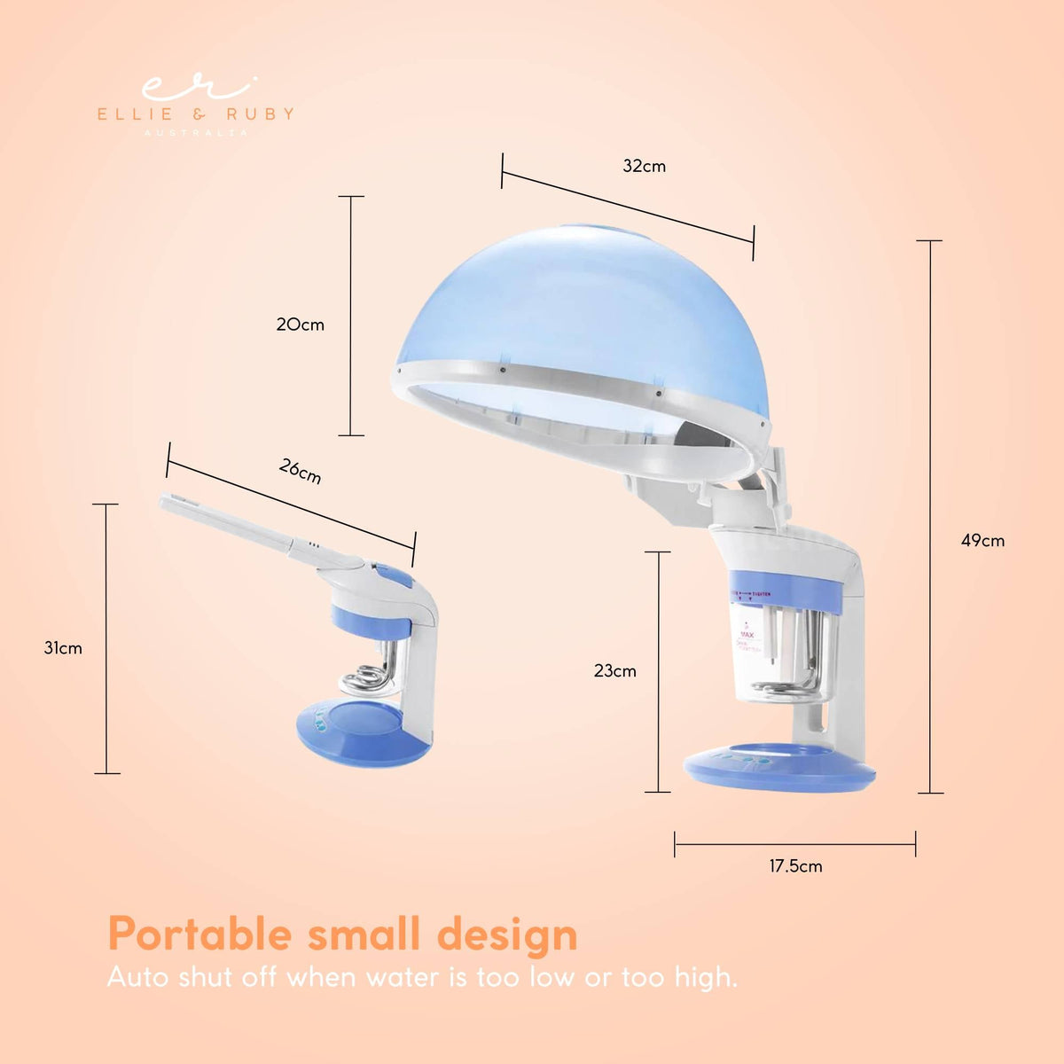 Ellie & Ruby 2-in-1 Facial Hair Steamer Ozone Steam Machine Portable Tabletop V238-SUPDZ-32558070071376