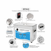 4.5L Digital Ultrasonic Cleaner - Ultra Sonic Bath Jewellery Cleaning V238-SUPDZ-32577120796752