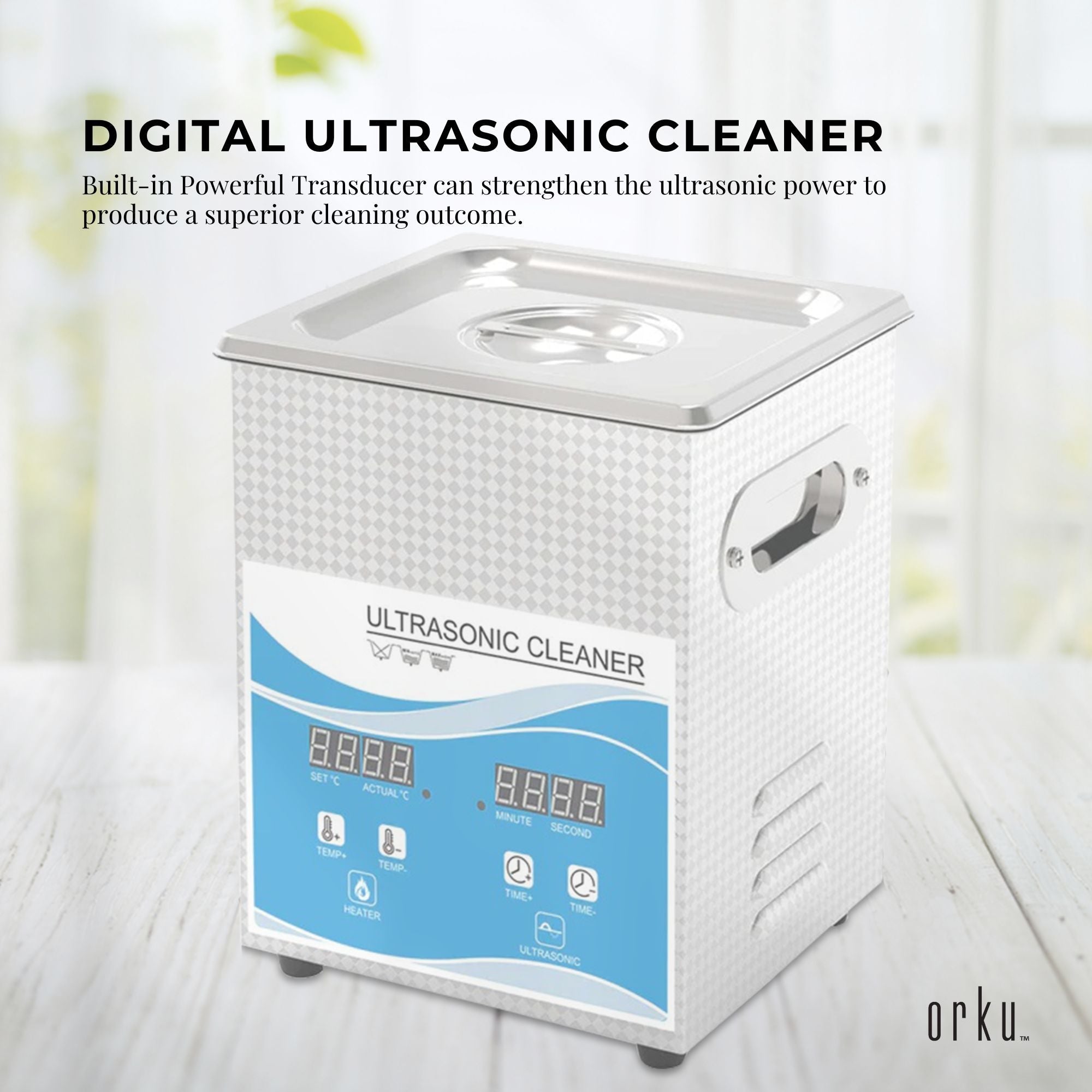 2L Digital Ultrasonic Cleaner Jewelry Ultra Sonic Bath Degas Parts Cleaning V238-SUPDZ-32577163100240