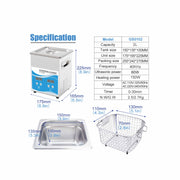 2L Digital Ultrasonic Cleaner Jewelry Ultra Sonic Bath Degas Parts Cleaning V238-SUPDZ-32577163100240