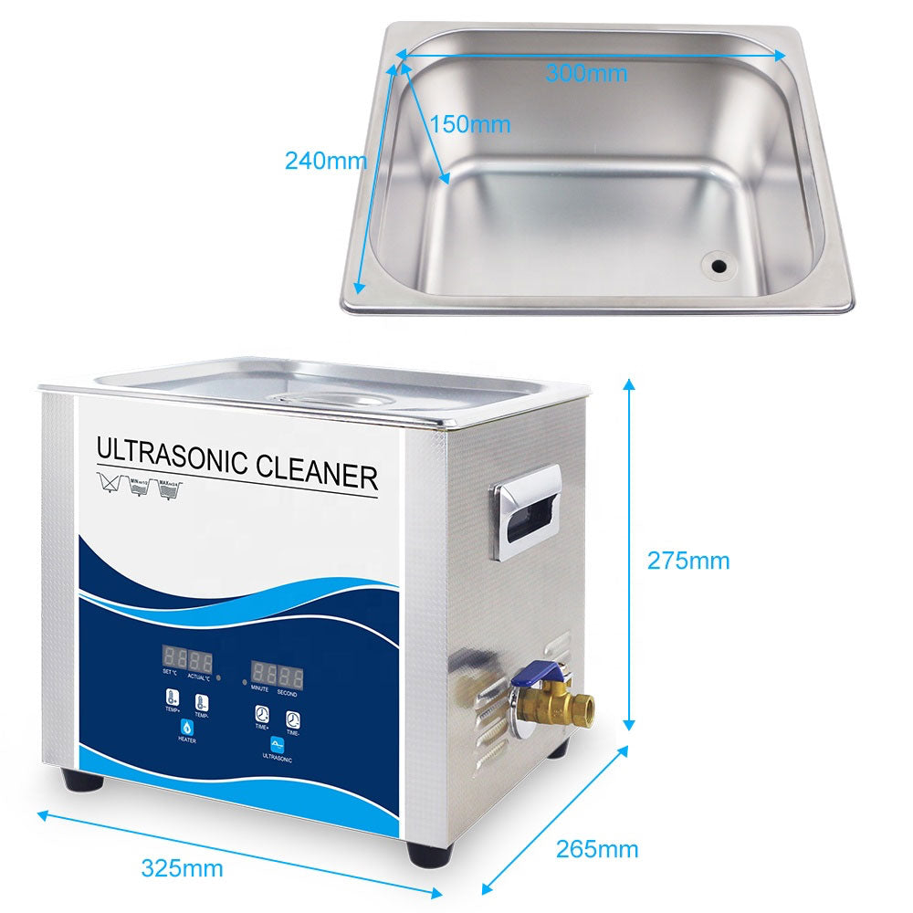 15L Digital Ultrasonic Cleaner Jewelry Ultra Sonic Bath Degas Parts Cleaning V238-SUPDZ-32577194033232