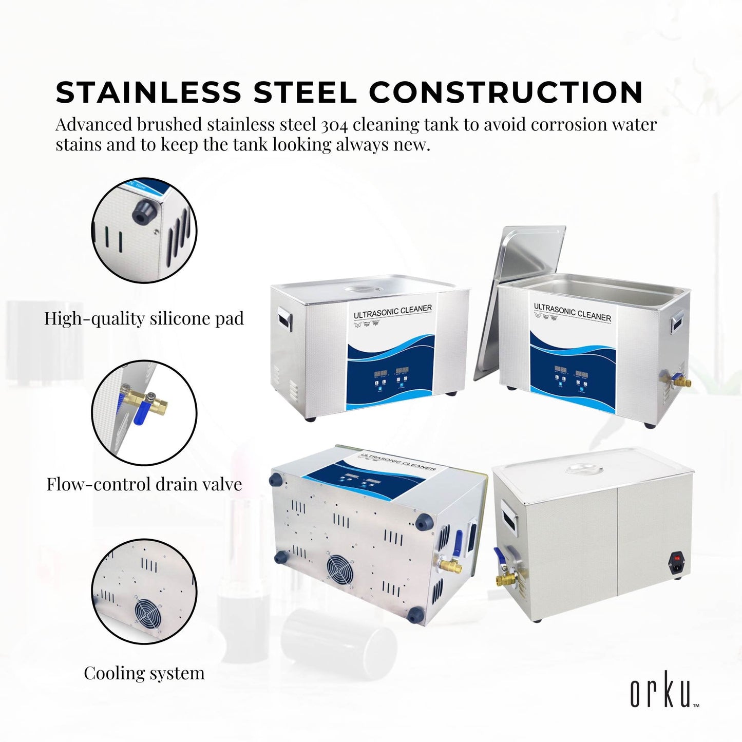 30L Digital Ultrasonic Cleaner Jewelry Ultra Sonic Bath Degas Parts Cleaning V238-SUPDZ-32577203339344