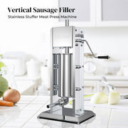 Kitchee 3L Manual Vertical Sausage Filler - Stainless Stuffer Meat Press Machine V238-SUPDZ-32652019761232