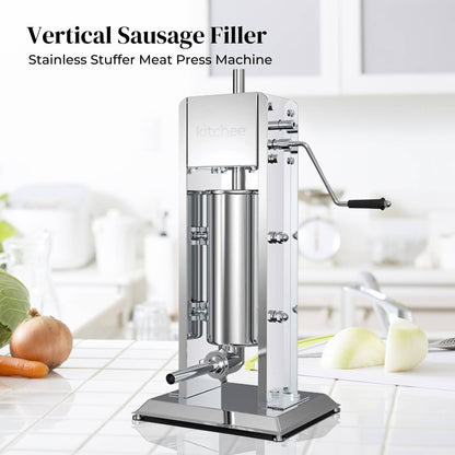 Kitchee 3L Manual Vertical Sausage Filler - Stainless Stuffer Meat Press Machine V238-SUPDZ-32652019761232