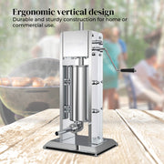 Kitchee 3L Manual Vertical Sausage Filler - Stainless Stuffer Meat Press Machine V238-SUPDZ-32652019761232
