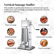 Kitchee 3L Manual Vertical Sausage Filler - Stainless Stuffer Meat Press Machine V238-SUPDZ-32652019761232
