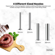 Kitchee 7L Manual Vertical Sausage Filler - Stainless Stuffer Meat Press Machine V238-SUPDZ-32652652183632