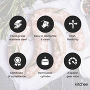Kitchee 7L Manual Horizontal Sausage Filler - Stainless Stuffer Meat Press Machine V238-SUPDZ-32653381009488