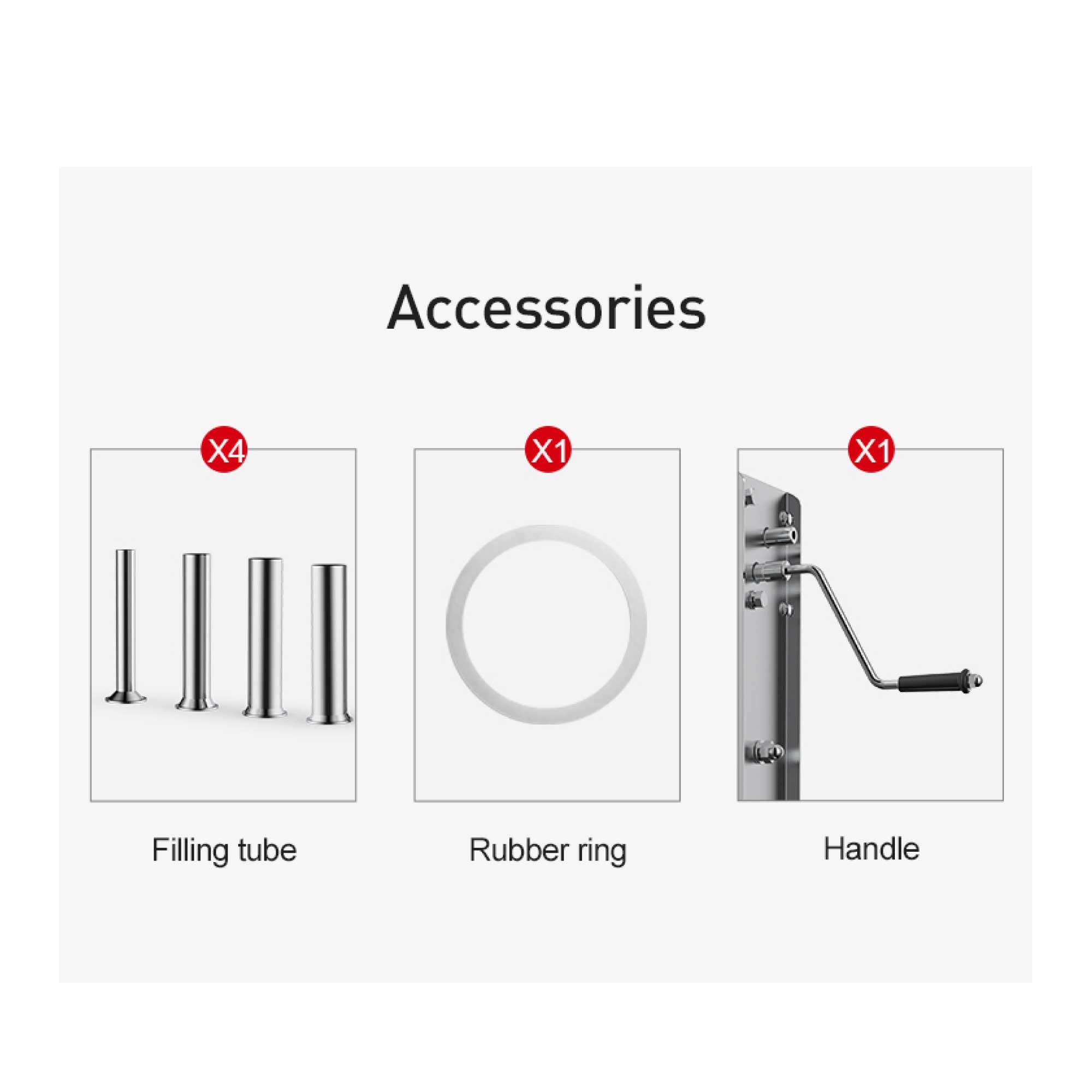 Kitchee 7L Manual Horizontal Sausage Filler - Stainless Stuffer Meat Press Machine V238-SUPDZ-32653381009488