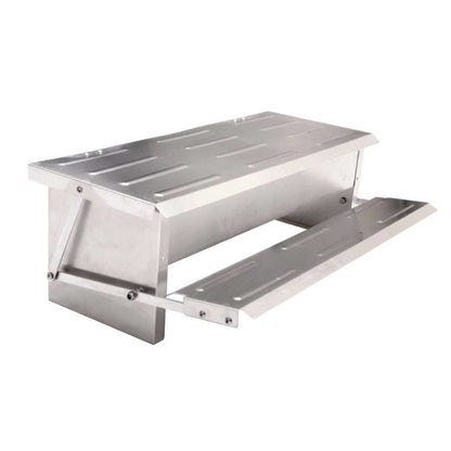 8L Automatic Chook Chicken Feeder Poultry Auto Treadle Aluminium Metal Coop V238-SUPDZ-32660683325520