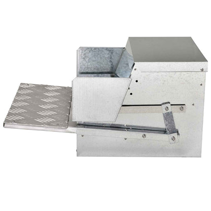 9kg Automatic Chook Chicken Feeder Poultry Auto Treadle Aluminium Metal Feeders V238-SUPDZ-32677339627600