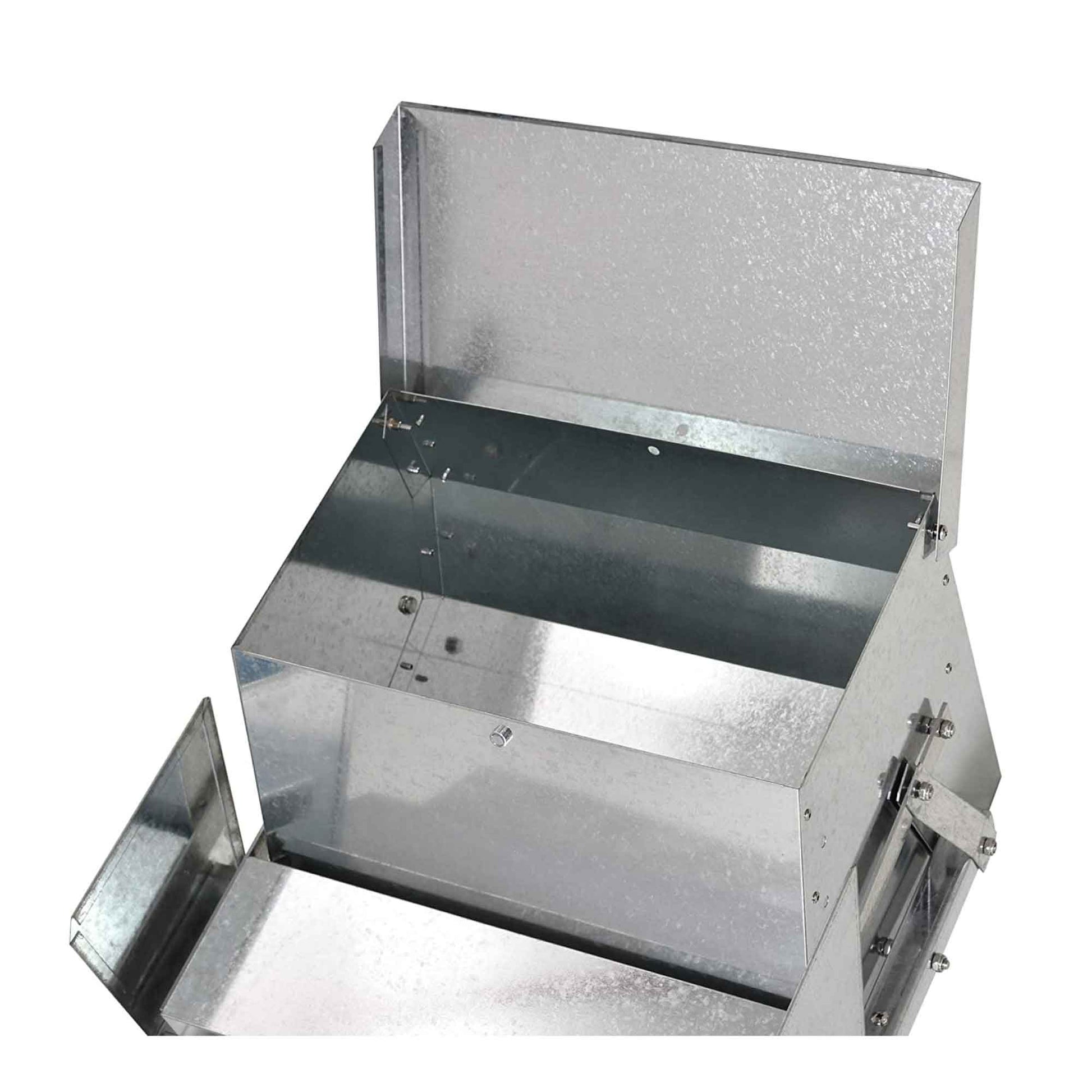 9kg Automatic Chook Chicken Feeder Poultry Auto Treadle Aluminium Metal Feeders V238-SUPDZ-32677339627600