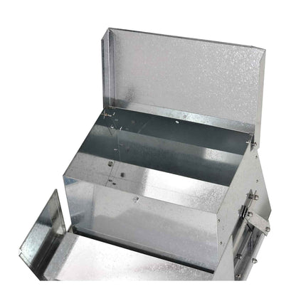 9kg Automatic Chook Chicken Feeder Poultry Auto Treadle Aluminium Metal Feeders V238-SUPDZ-32677339627600