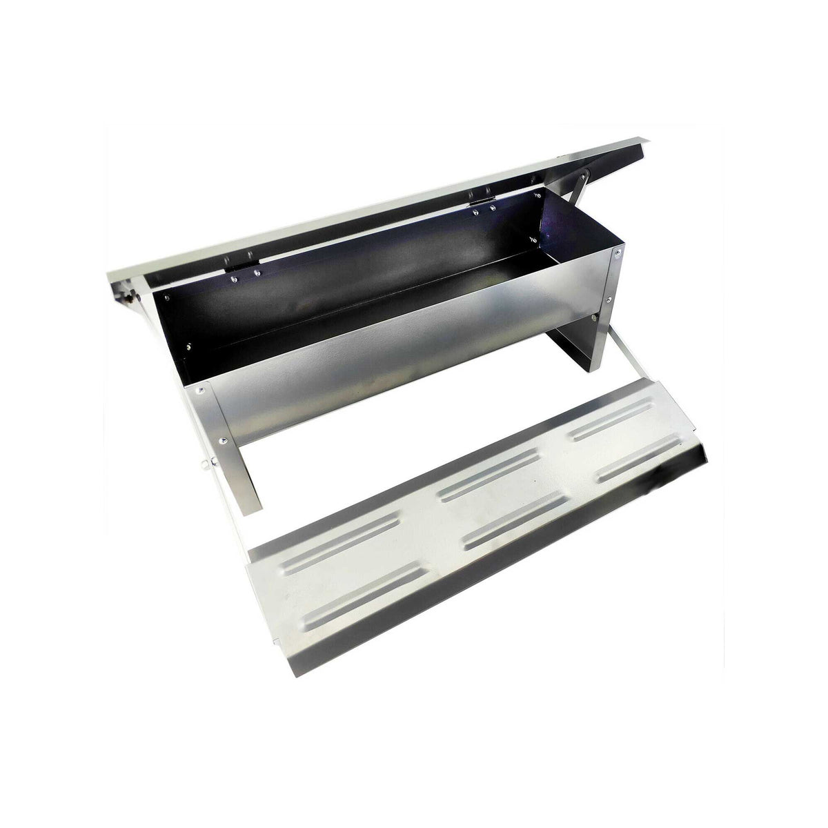 6.5L Automatic Chook Chicken Feeder Poultry Auto Treadle Galvanised Metal Coop V238-SUPDZ-32677480988752