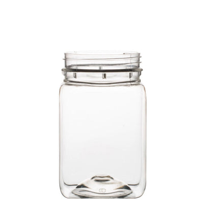 10x 500g Plastic Honey Jars + Lids - Square Clear Food Grade Packaging Containers V238-SUPDZ-32706744811600