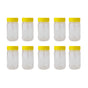 10x 500g Plastic Honey Jars + Lids - Round Clear Food Grade Packaging Containers V238-SUPDZ-32706778759248