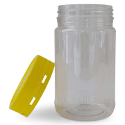 10x 500g Plastic Honey Jars + Lids - Round Clear Food Grade Packaging Containers V238-SUPDZ-32706778759248