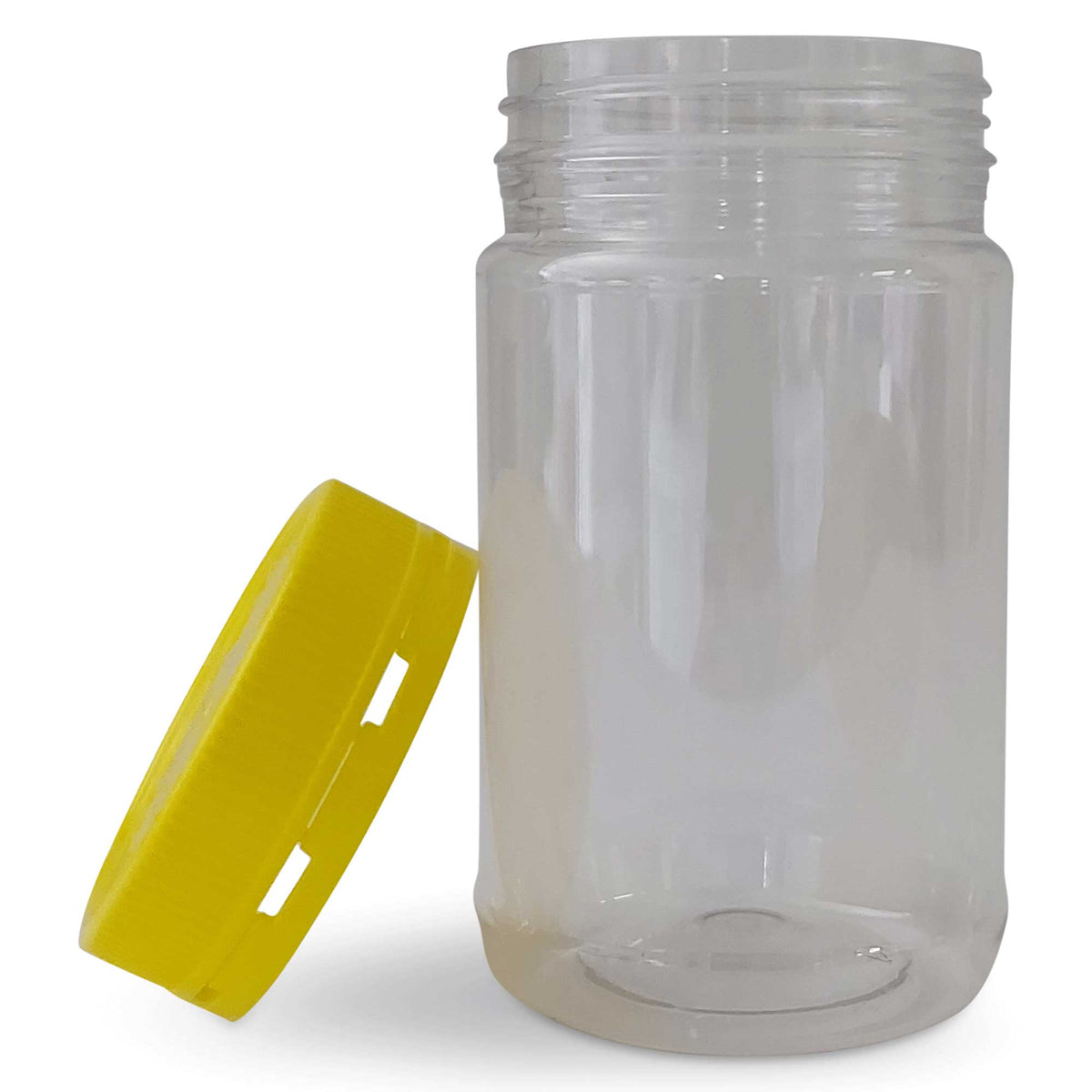 10x 500g Plastic Honey Jars + Lids - Round Clear Food Grade Packaging Containers V238-SUPDZ-32706778759248