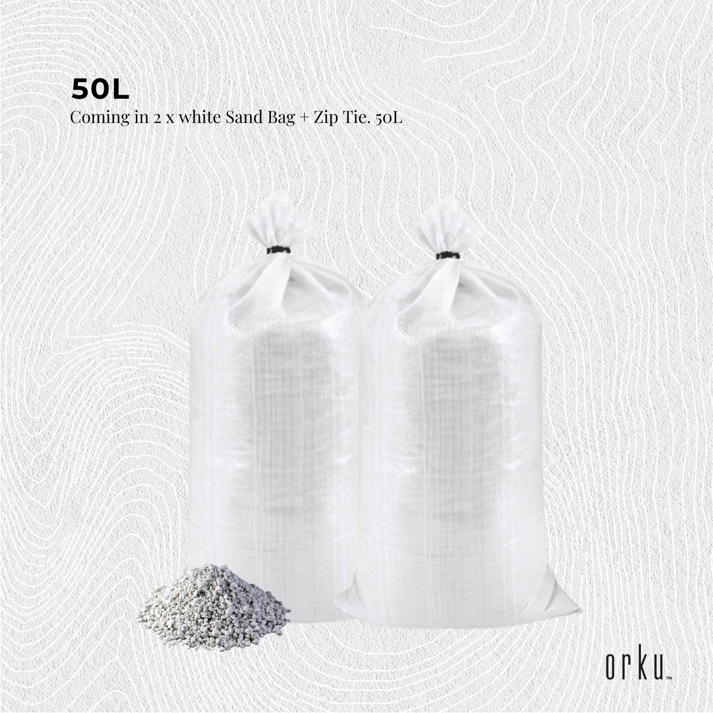Orku 50L Perlite Super Coarse Premium Soil Expanded Medium Plants Hydroponics V238-SUPDZ-32729608716368