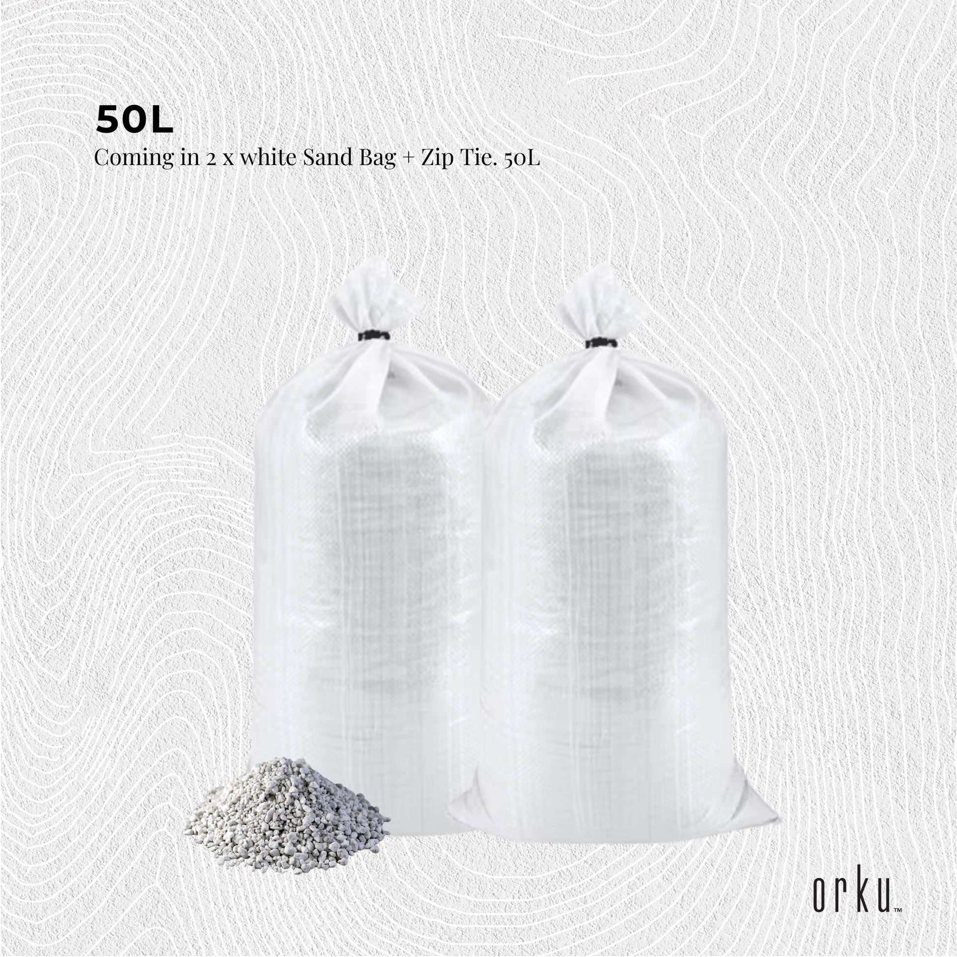 Orku 50L Perlite Super Coarse Premium Soil Expanded Medium Plants Hydroponics V238-SUPDZ-32729608716368