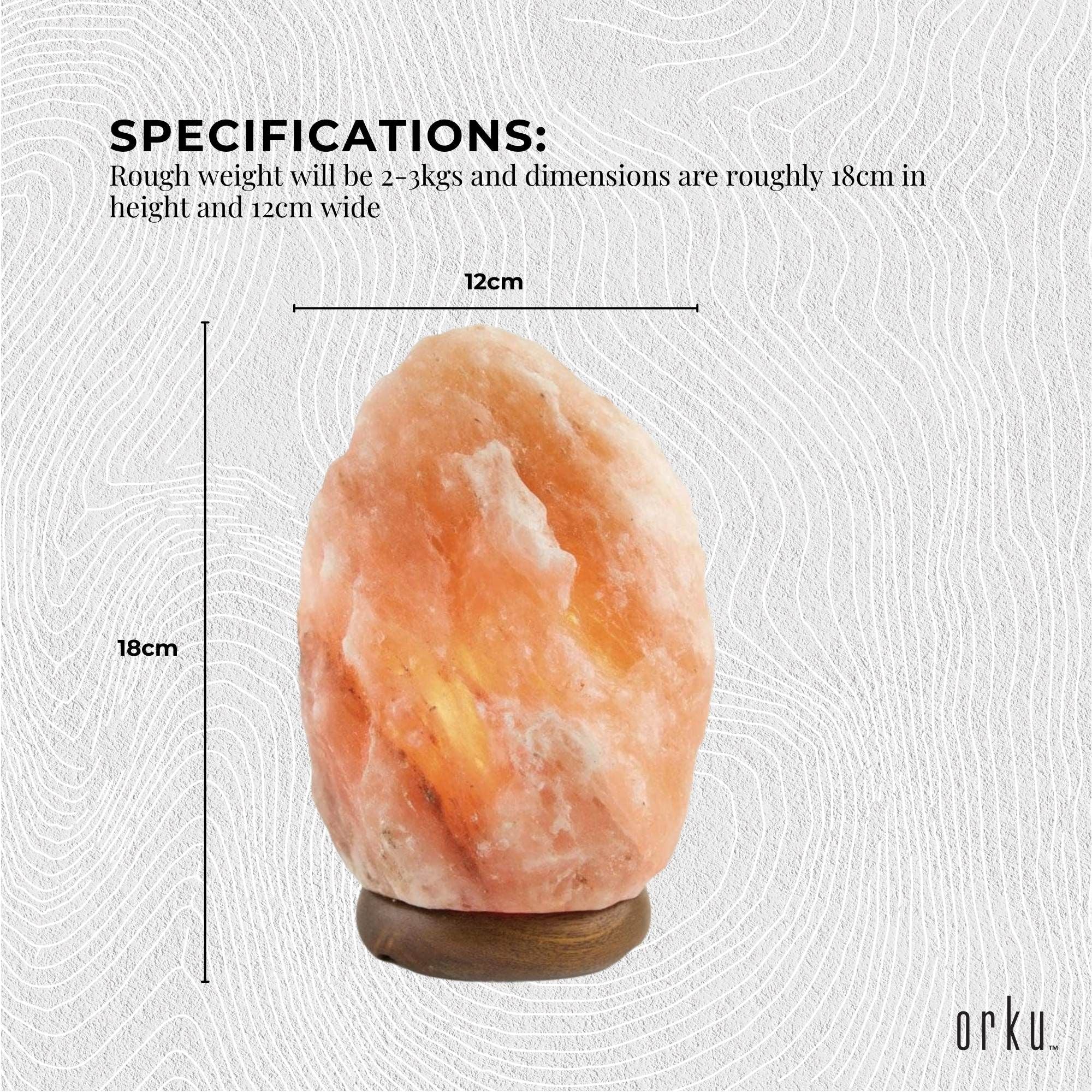 12V 12W 2-3 Kgs Himalayan Pink Salt Lamp Natural Rock Crystal Light Bulb On/Off V238-SUPDZ-32733723754576