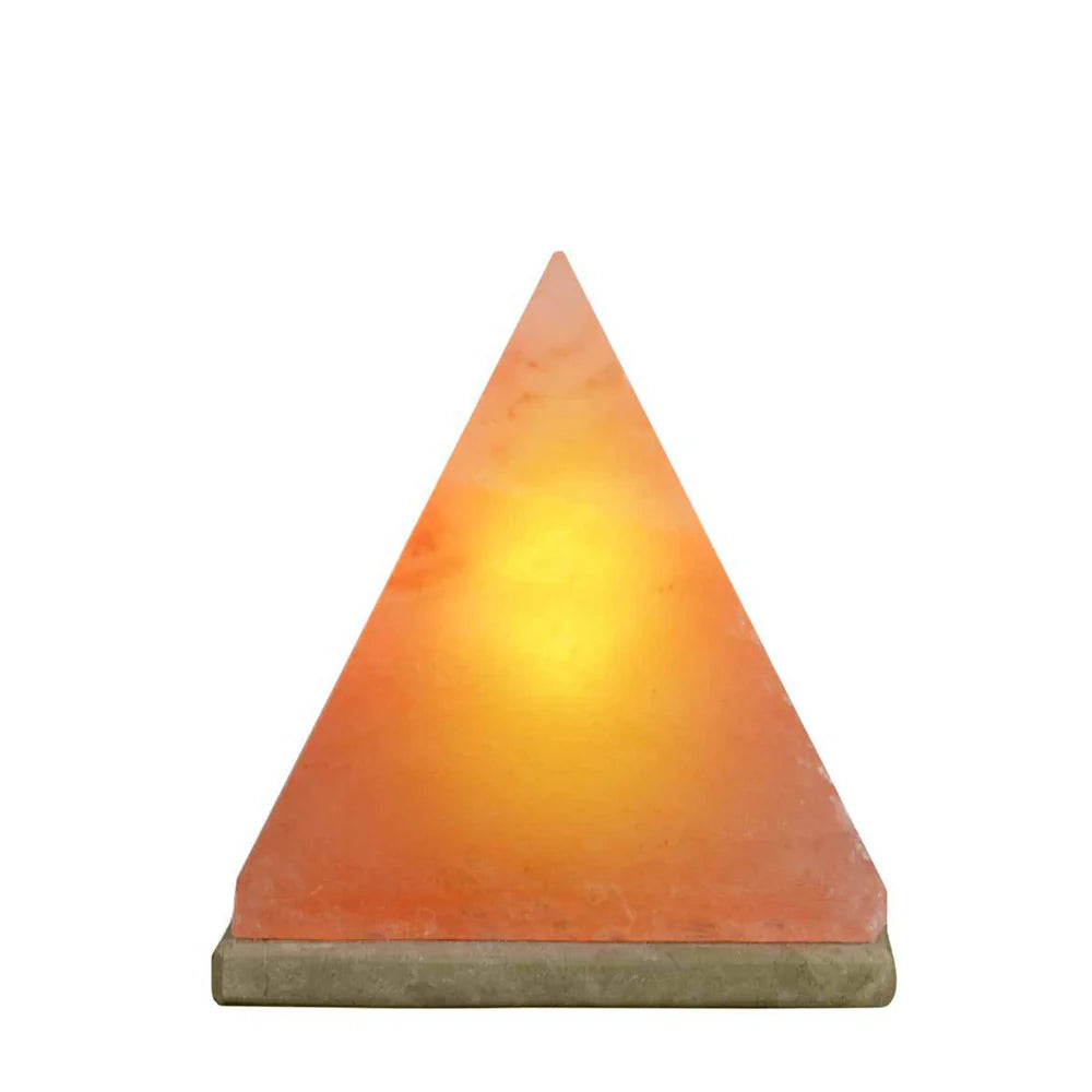 12V 12W Pyramid Himalayan Pink Salt Lamp Carved Rock Crystal Light Bulb On/Off V238-SUPDZ-32752412426320