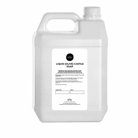 Orku 5L Liquid Castile Soap - Pure Unscented Natural Olive Oil Concentrate Bulk V238-SUPDZ-32767227986000