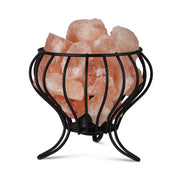 12W 12V Himalayan Pink Salt Lamp - Bud Iron Basket Rock Crystal Light Bulb On/Off Switch V238-SUPDZ-32767554420816
