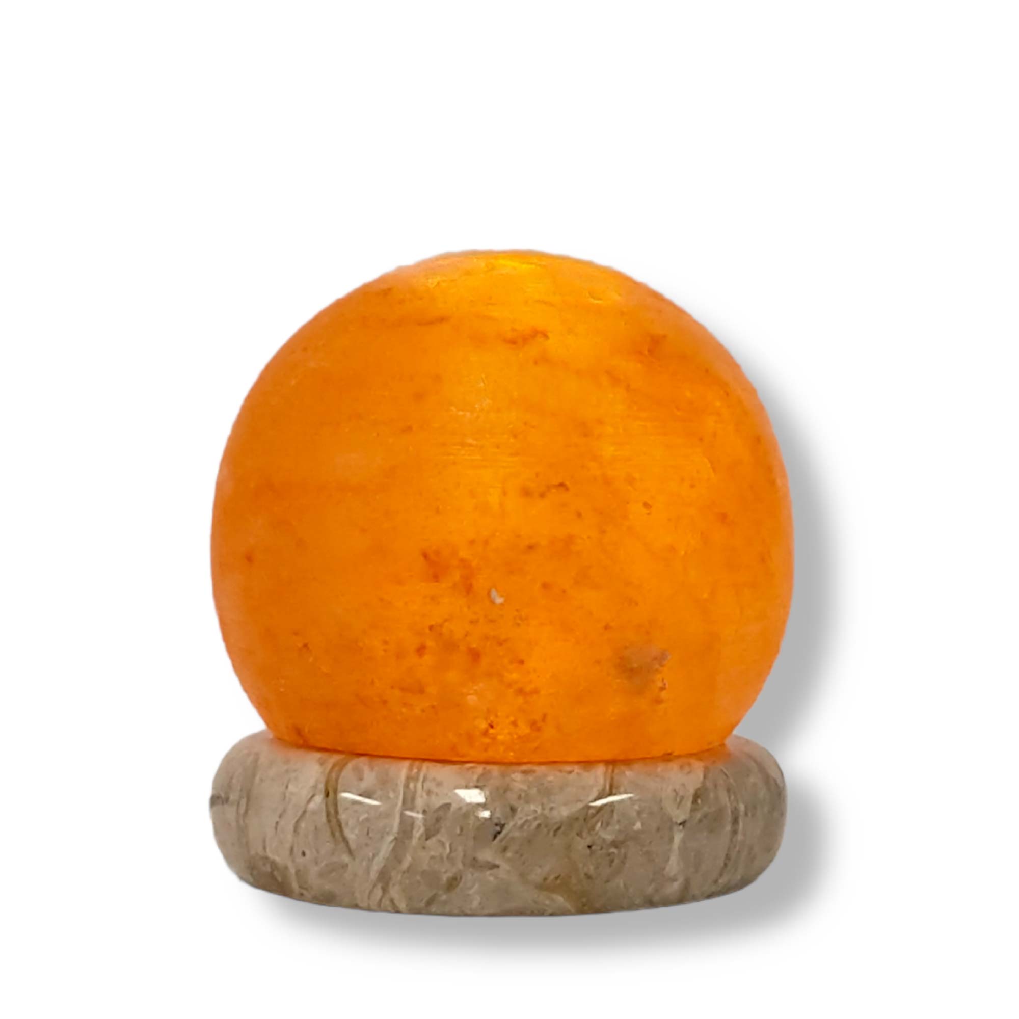 USB Himalayan Salt Lamp - Ball Sphere Carved Shape Pink Crystal Rock LED Light V238-SUPDZ-32768003142