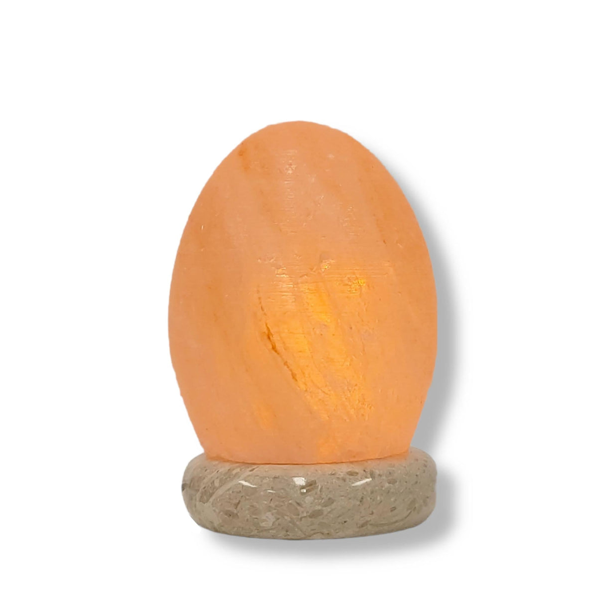 USB Himalayan Salt Lamp - Egg Cone Carved Shape Pink Crystal Rock LED Light V238-SUPDZ-32768357958