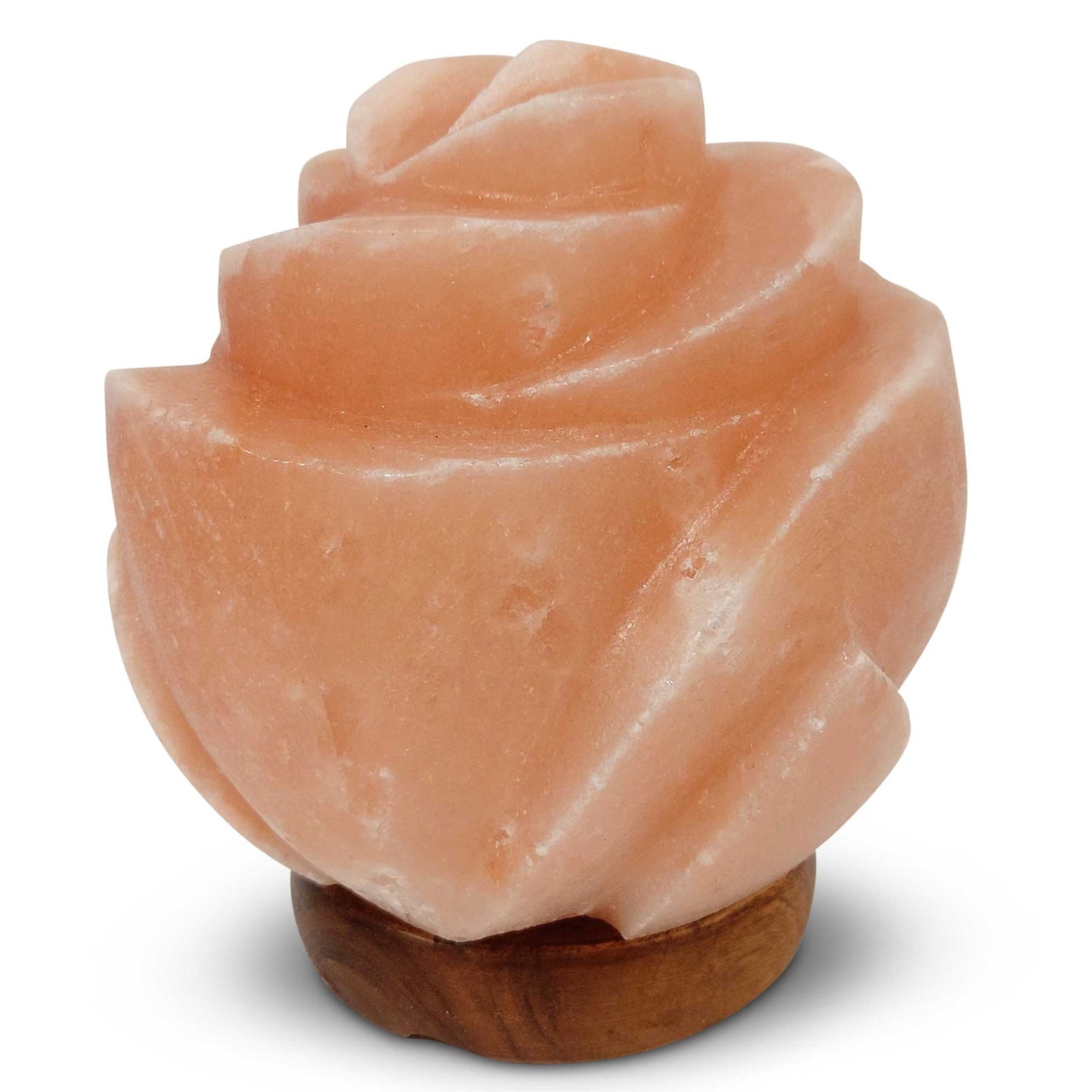 12V 12W Rose Himalayan Pink Salt Lamp Carved Flower Rock Crystal Light Bulb On/Off V238-SUPDZ-32769927577680