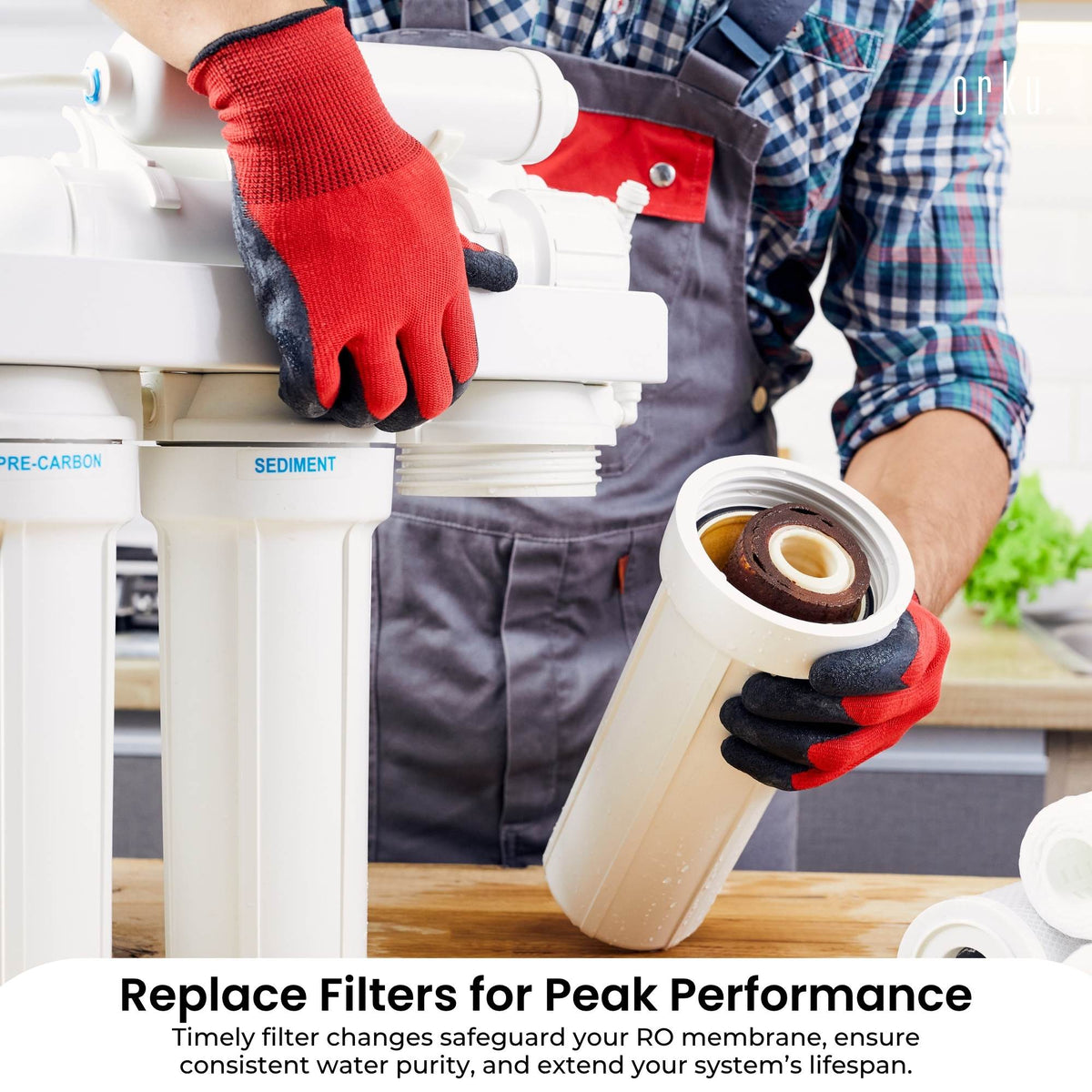 10" RO Water Filter Cartridge Replacement Set 3/4/5/6 Stage Reverse Osmosis 3 Pk V238-SUPDZ-32851643957328