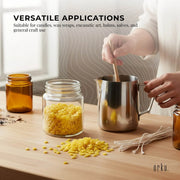 Orku 100g Organic Beeswax Pellets Yellow - Cosmetic Grade Pure Bees Wax Pastille V238-SUPDZ-32851753795664