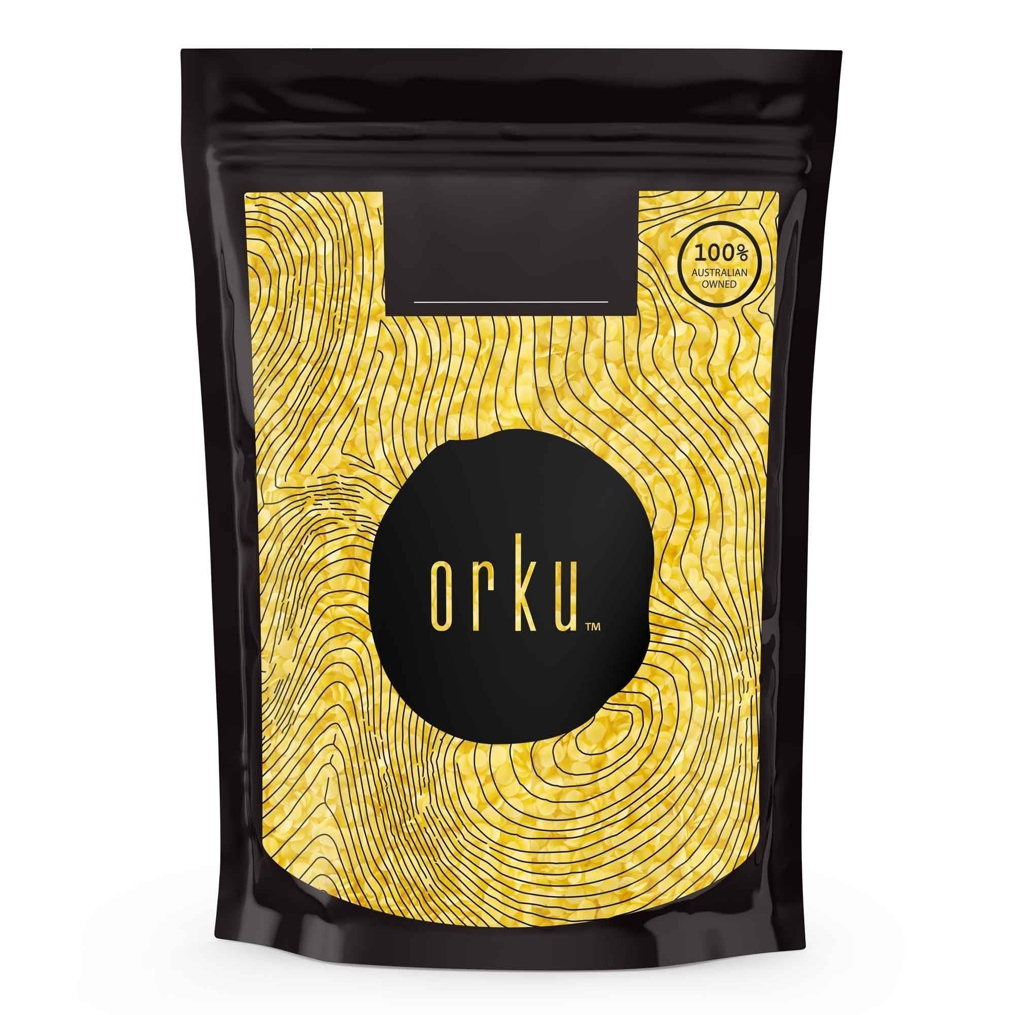 Orku 1Kg Organic Beeswax Pellets Yellow - Cosmetic Grade Pure Bees Wax Pastilles V238-SUPDZ-32851854819408