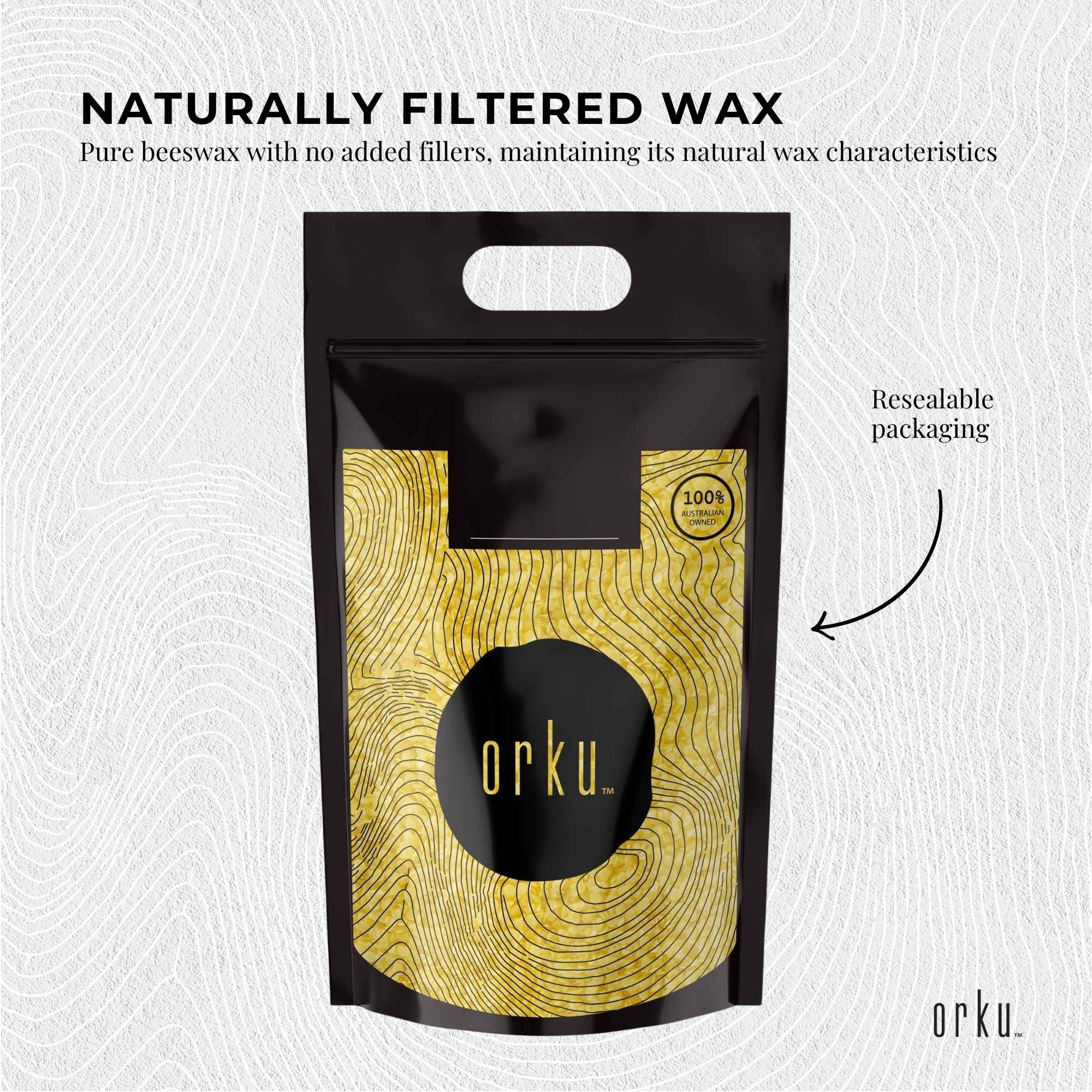 Orku 5Kg Organic Beeswax Pellets Yellow - Cosmetic Grade Pure Bees Wax Pastilles V238-SUPDZ-32851867107408