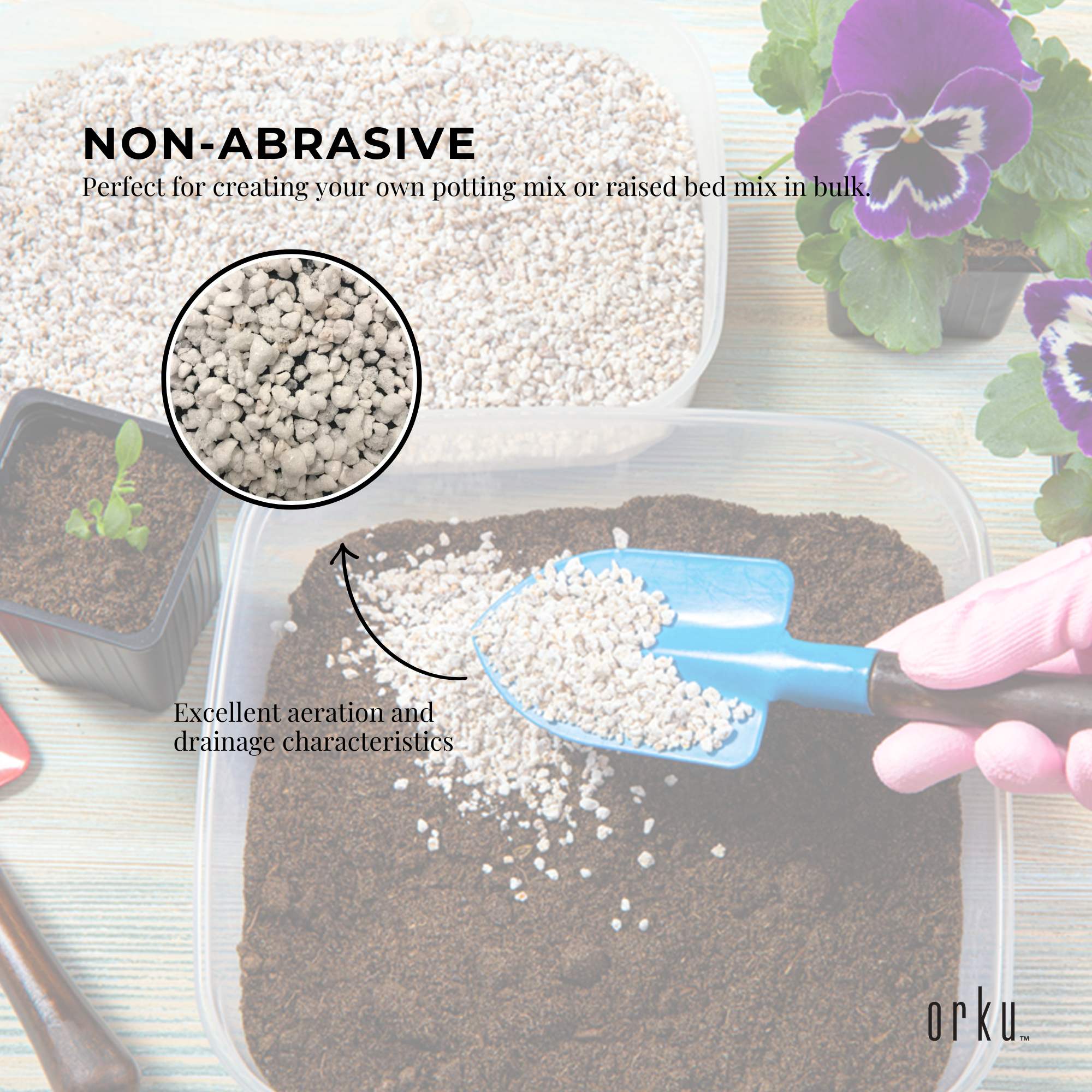 Orku 100L Perlite Coarse Premium Soil Expanded Medium Plants Hydroponics Bulk V238-SUPDZ-32867579265104