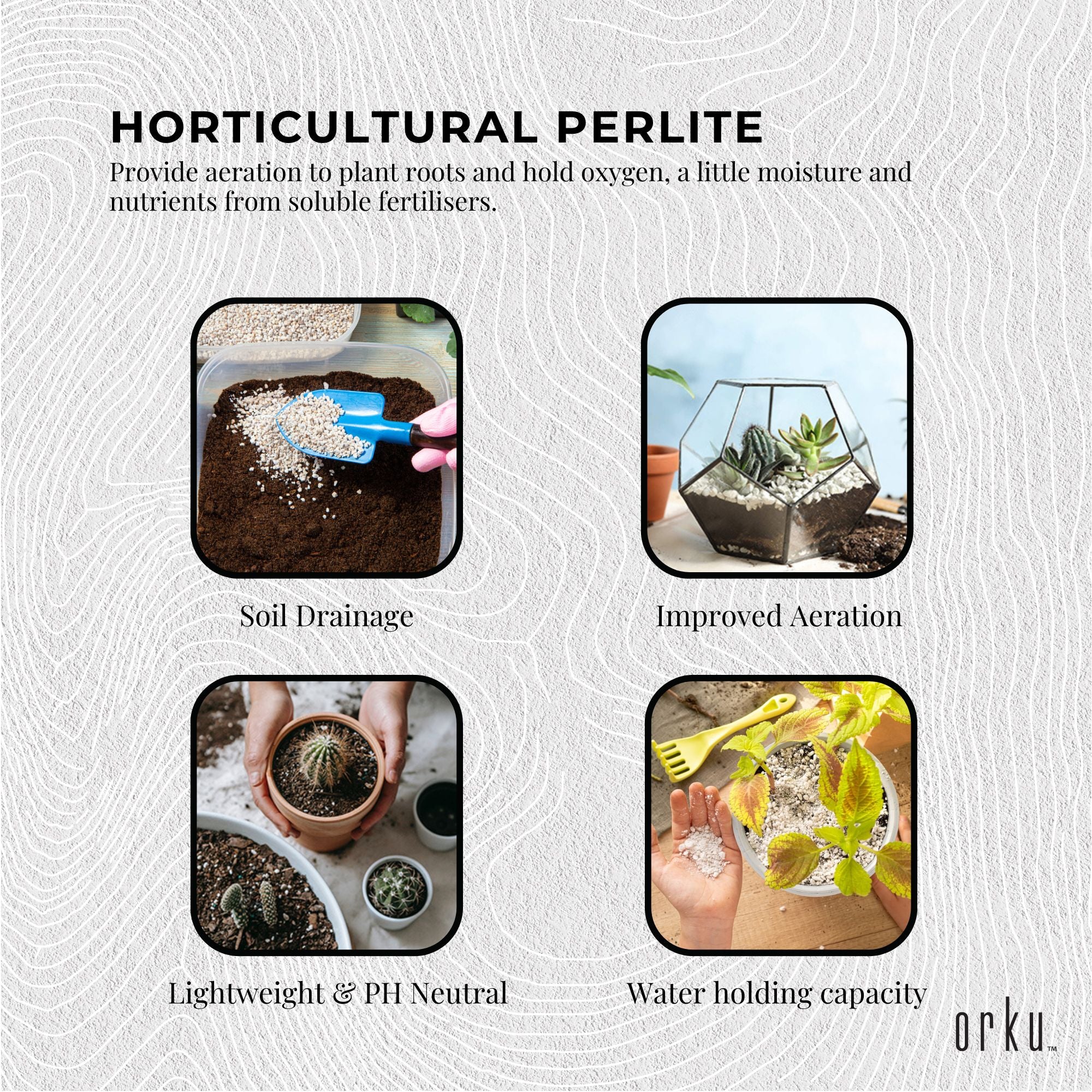 Orku 10L Perlite Coarse Premium Soil Expanded Medium Plants Hydroponics V238-SUPDZ-32867579363408