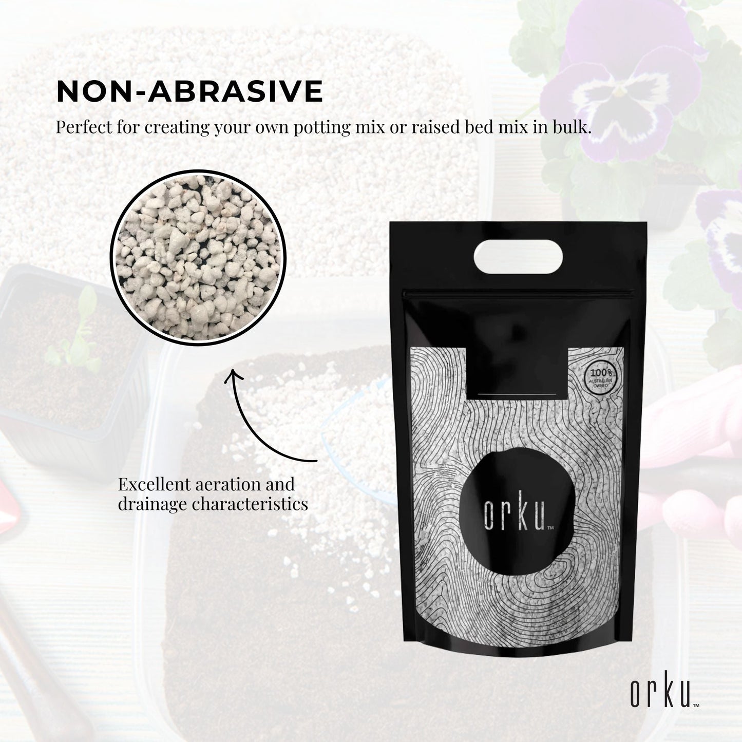 Orku 20L Perlite Coarse Premium Soil Expanded Medium Plants Hydroponics V238-SUPDZ-32867579396176