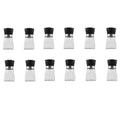 12x 150ml Glass Salt or Pepper Grinder 12cm - Adjustable Ceramic Core Short Mill V238-SUPDZ-32870197231696