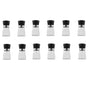 12x 150ml Glass Salt or Pepper Grinder 12cm - Adjustable Ceramic Core Short Mill V238-SUPDZ-32870197231696