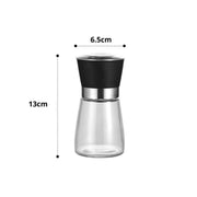 12x 150ml Glass Salt or Pepper Grinder 12cm - Adjustable Ceramic Core Short Mill V238-SUPDZ-32870197231696