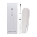 Sonic Electric Toothbrush White - Waterproof USB Charging 5 Modes 2 Heads + Case V238-SUPDZ-32954516930640
