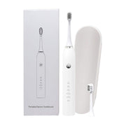 Sonic Electric Toothbrush White - Waterproof USB Charging 5 Modes 2 Heads + Case V238-SUPDZ-32954516930640
