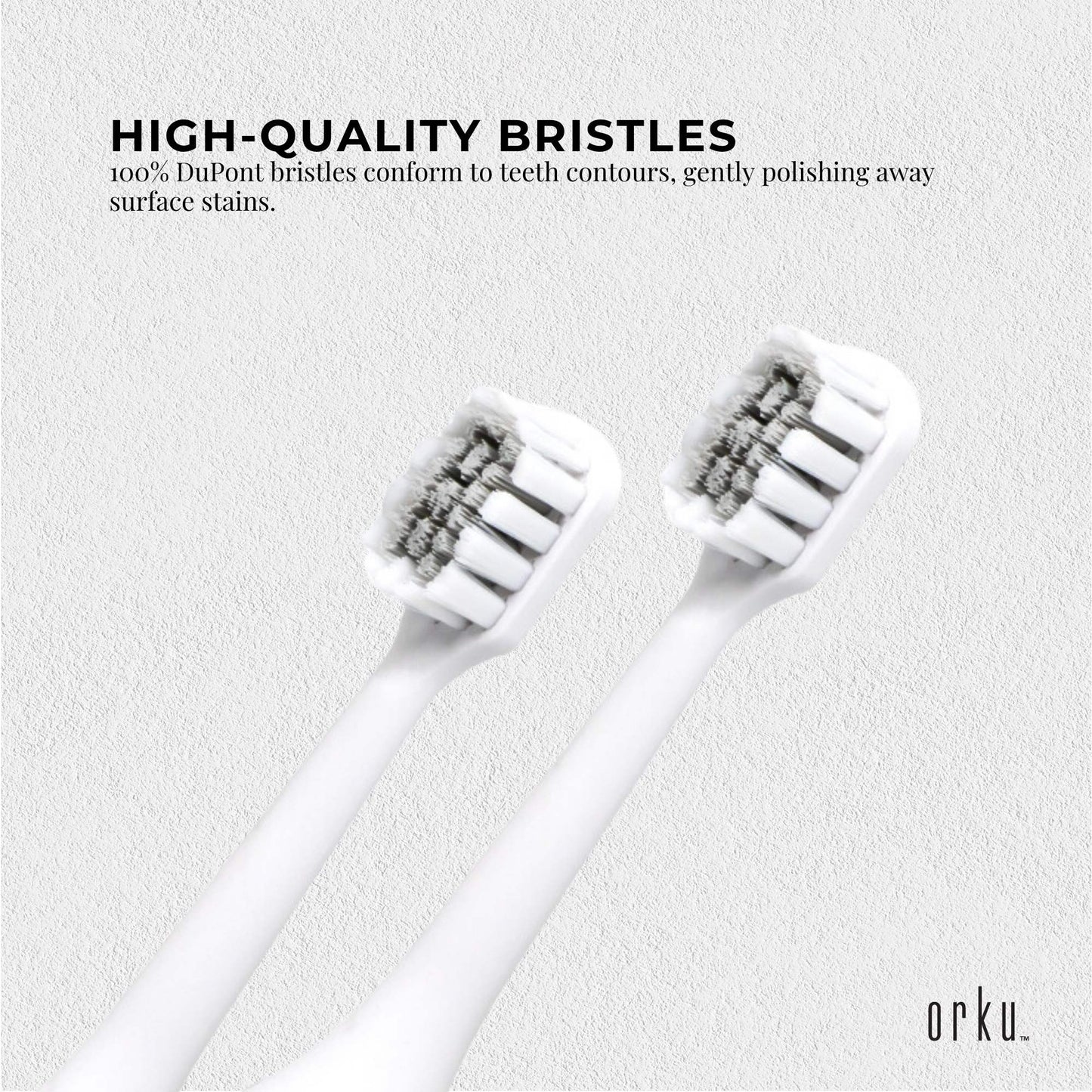 Sonic Electric Toothbrush White - Waterproof USB Charging 5 Modes 2 Heads + Case V238-SUPDZ-32954516930640
